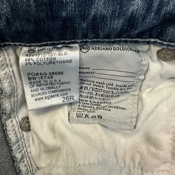 Adriano Goldschmied The Angel Boot Cut Flared Leg Women’s Jeans Size 26R - Picture 6 of 11